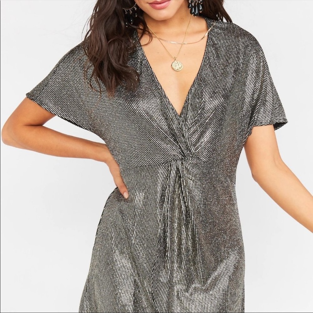 Show Me Your Mumu silver and black size M dress